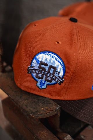 New Era New York Mets 50th Anniversary Green UV (Rust Orange/Mocha)