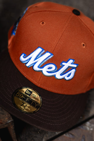 New Era New York Mets 50th Anniversary Green UV (Rust Orange/Mocha)