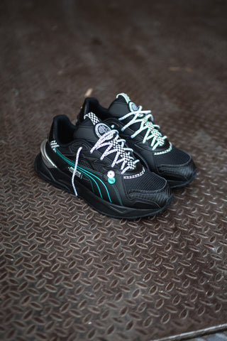 Mens Puma x Mercedes Benz Mirage Sport Asphalt (Black/Spectra Green) - Puma