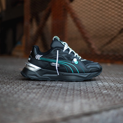 Mens Puma x Mercedes Benz Mirage Sport Asphalt (Black/Spectra Green) - Puma