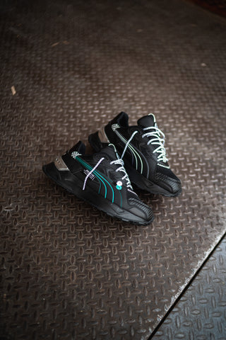 Mens Puma x Mercedes Benz Mirage Sport Asphalt (Black/Spectra Green)