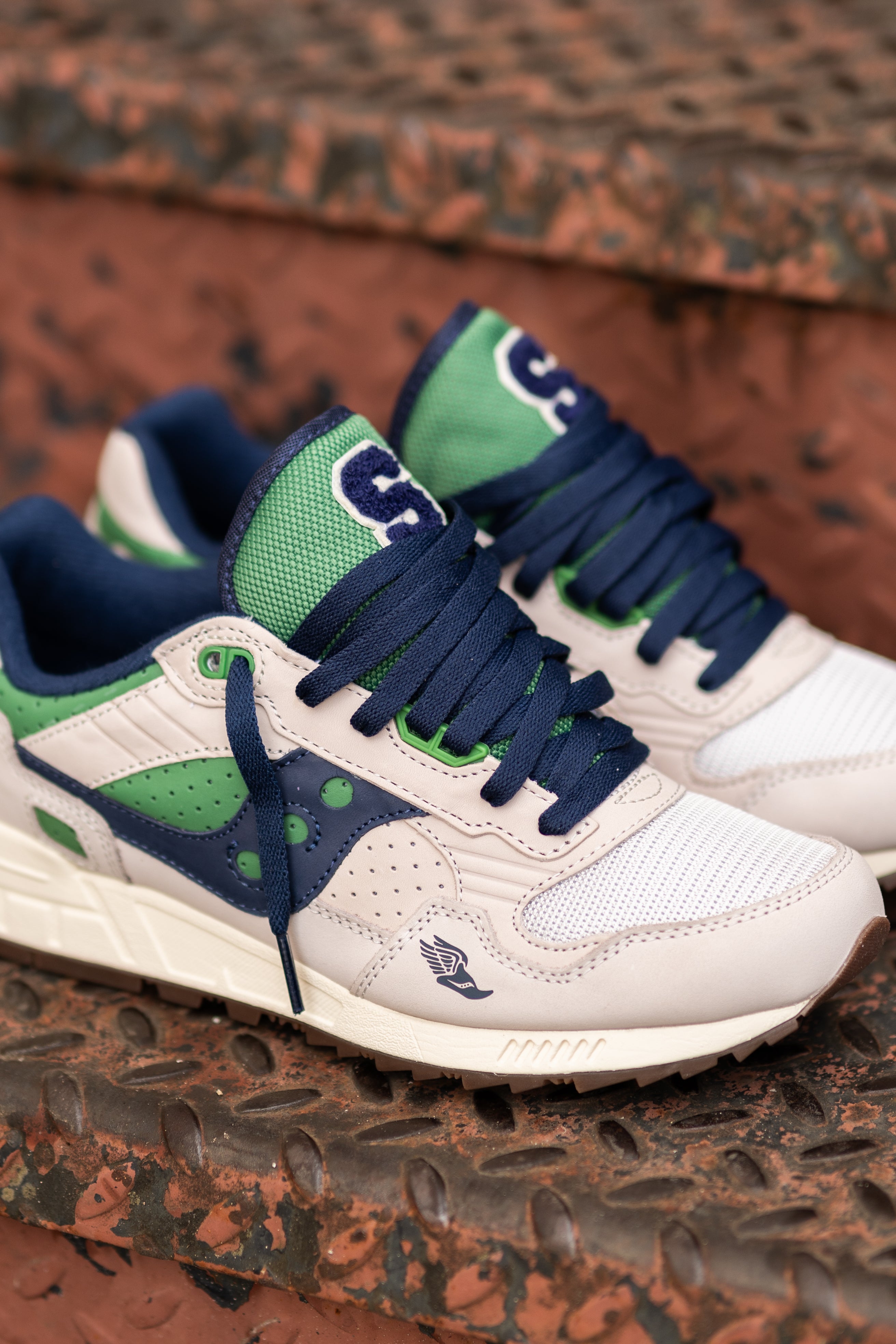 Mens Saucony Shadow 5000 Ivy League (Fog/Green) - Saucony