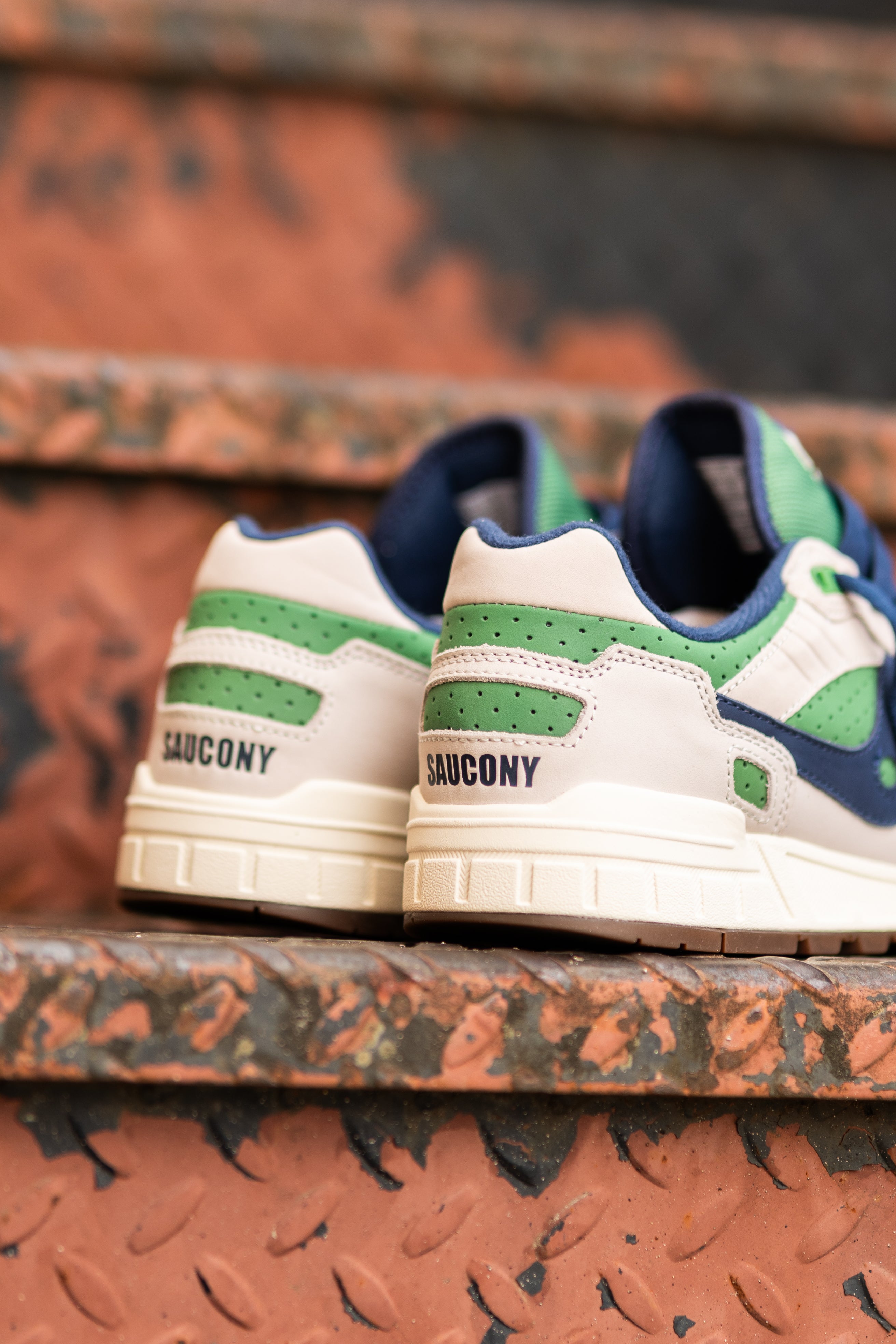 Mens Saucony Shadow 5000 Ivy League (Fog/Green) - Saucony