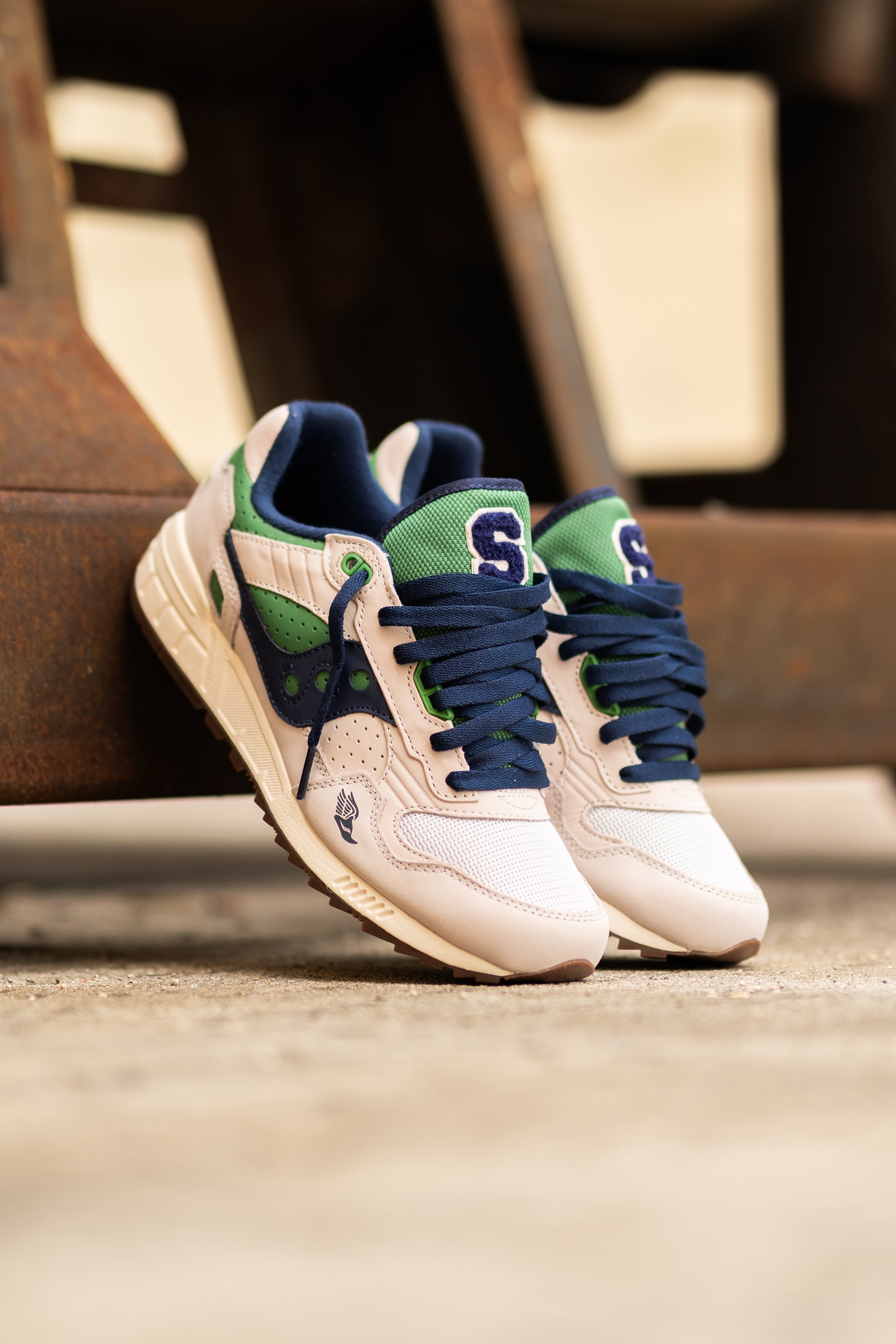 Mens Saucony Shadow 5000 Ivy League (Fog/Green) - Saucony