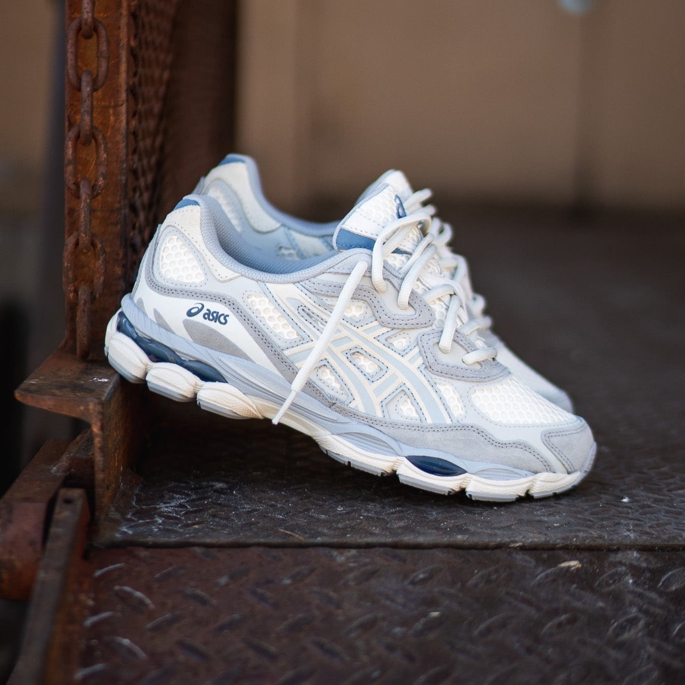 Mens Asics Gel-NYC (Ivory/Mid Grey) - 1203A372.600 - SNEAKER TOWN