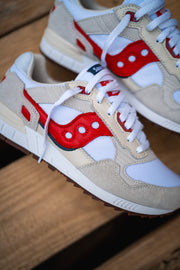 Mens Saucony Shadow 5000 (White/Red) - Saucony