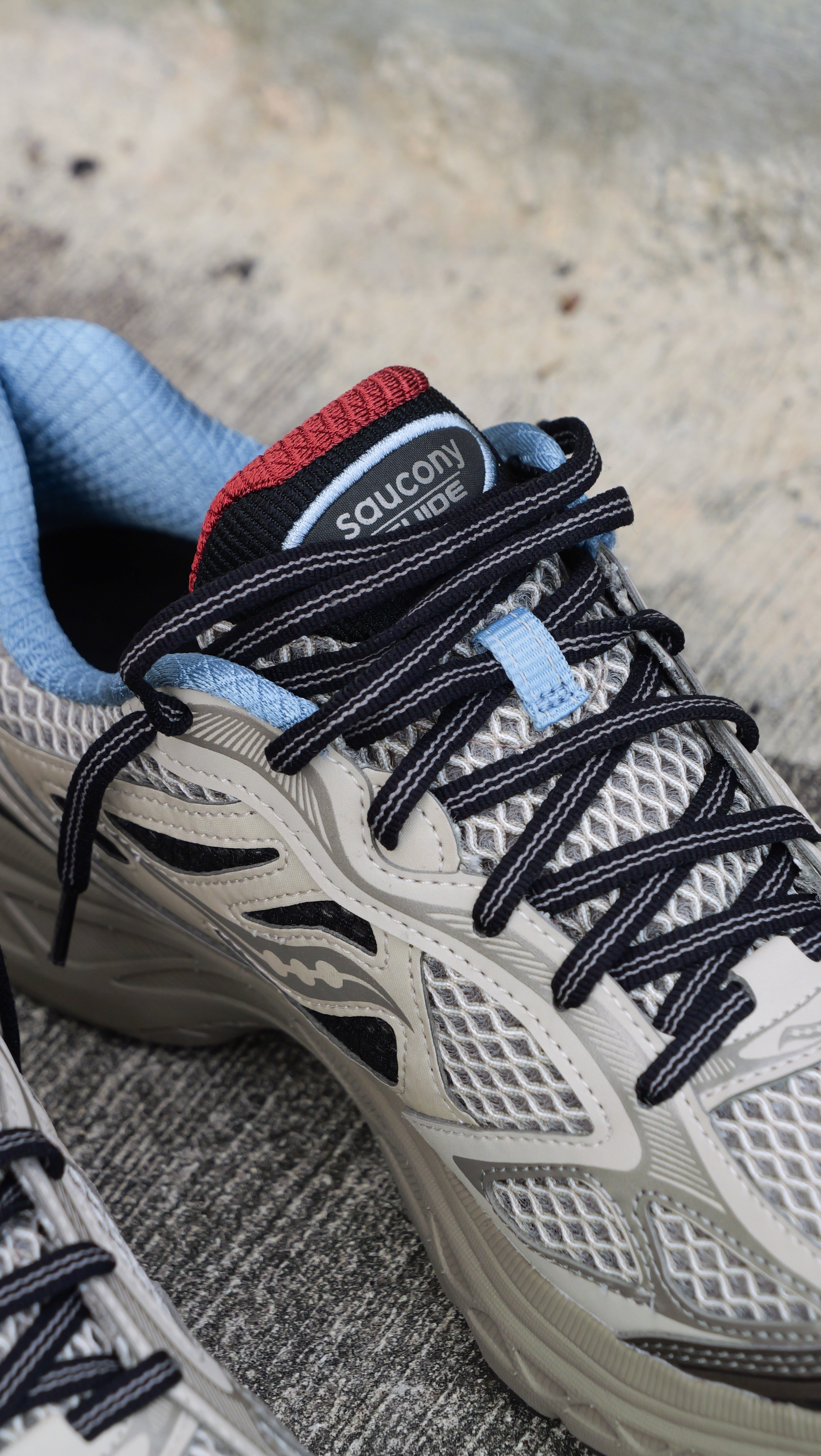 Mens Saucony ProGrid Guide 7 (Taupe/Black)