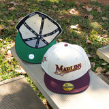 New Era Florida Marlins Green UV 59Fifty Fitted (Chrome/Maroon) - New Era