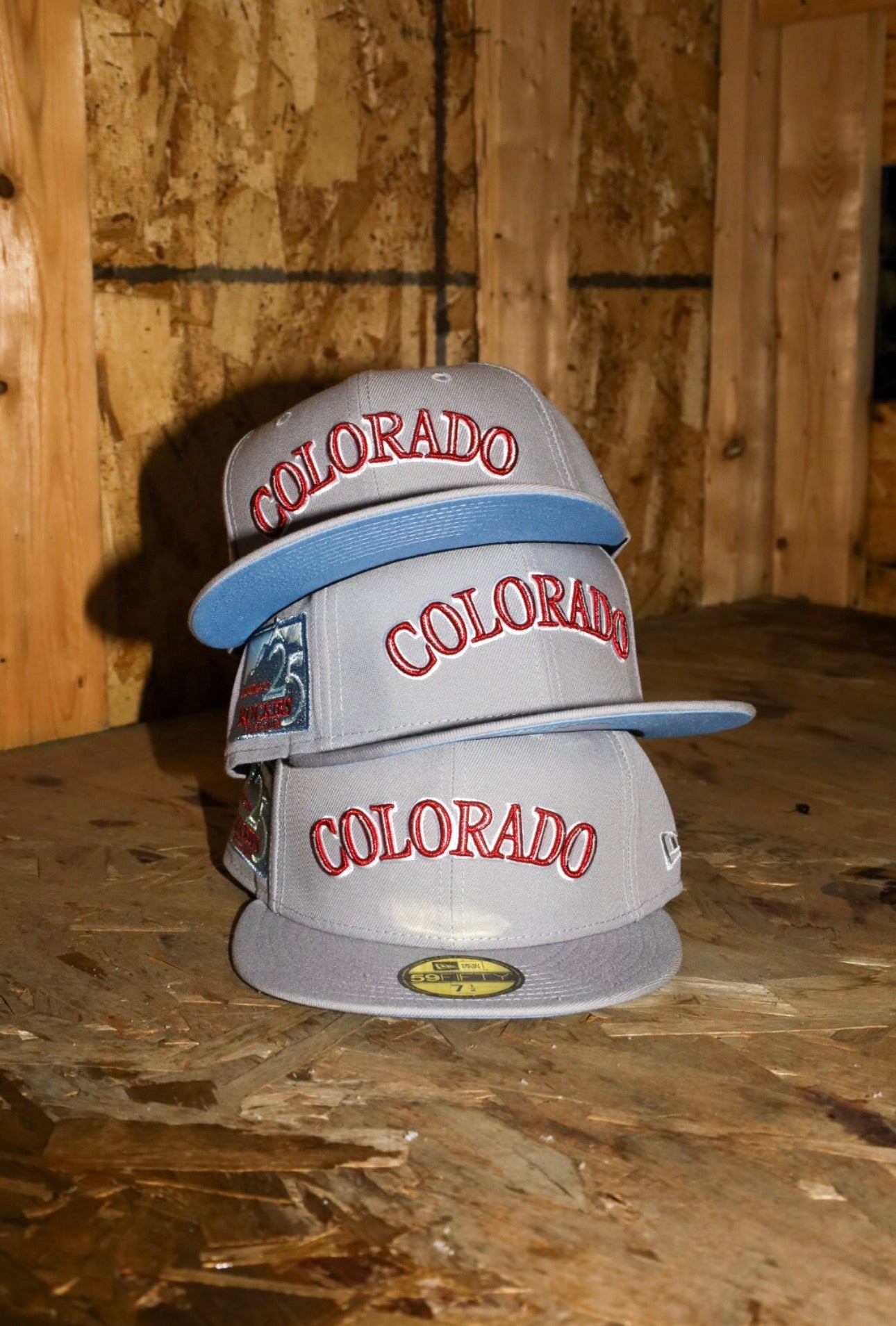 New Era Colorado Rockies 25th Anniversary Side Patch Fitted (Grey)