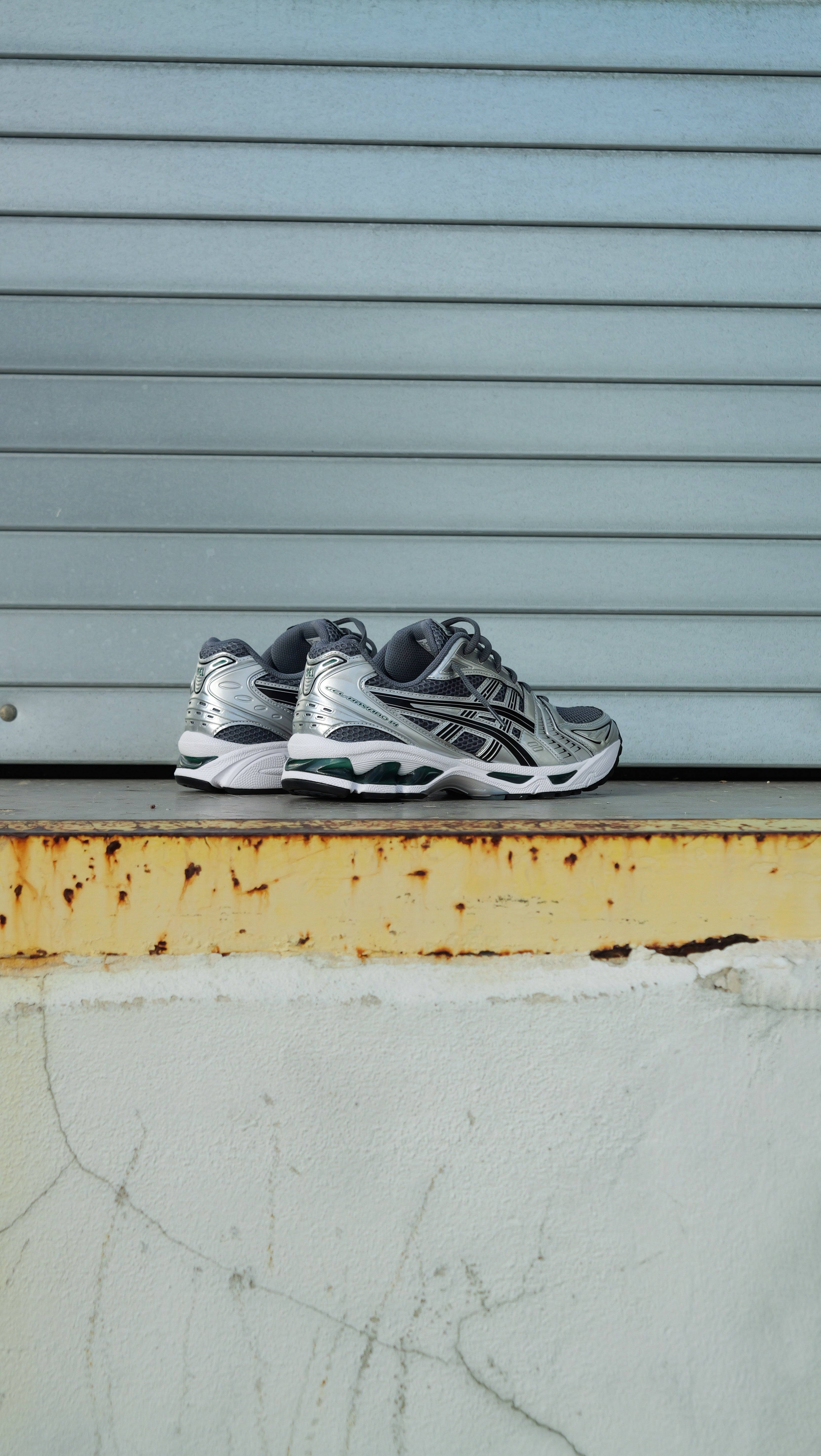 Mens Asics Gel-Kayano 14 (Metropolis/Jasper Green)