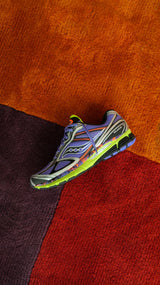 Mens Saucony ProGrid Guide 7 (Purple/Citron) - Saucony