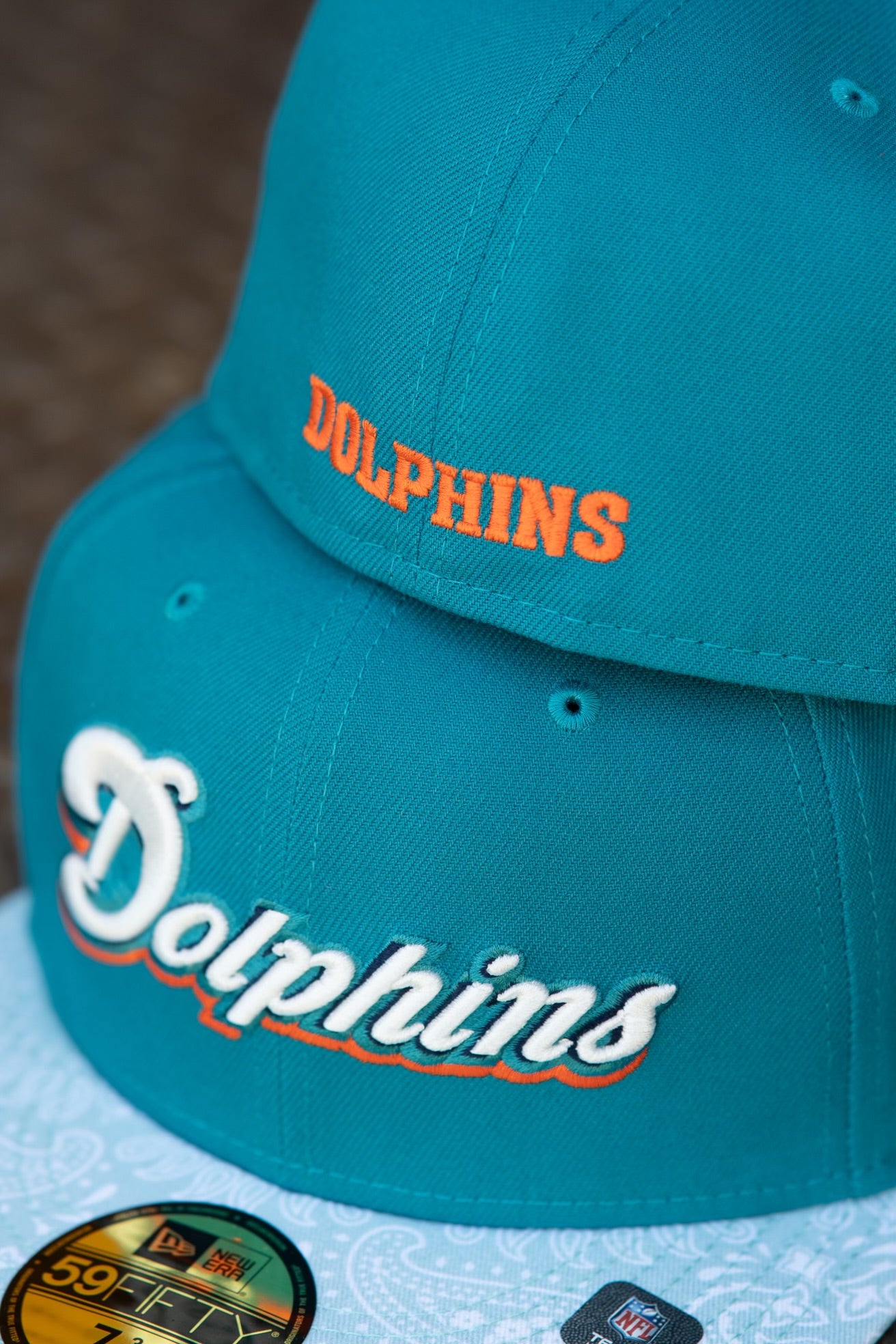 New Era Miami Dolphins 1985 Pro Bowl Green UV (Teal/Paisley) - New Era