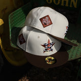 New Era Houston Astros 2017 World Series Side Patch Fitted (Off White) - New Era