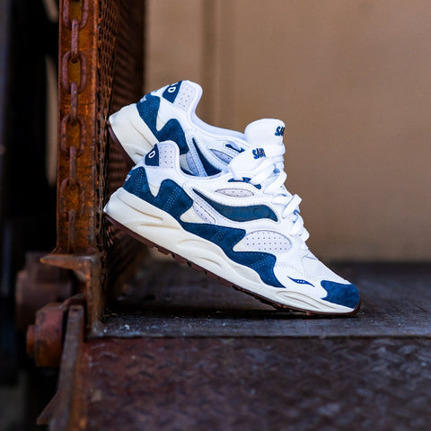 Mens Saucony Grid Shadow 2 (White/Navy) - Saucony
