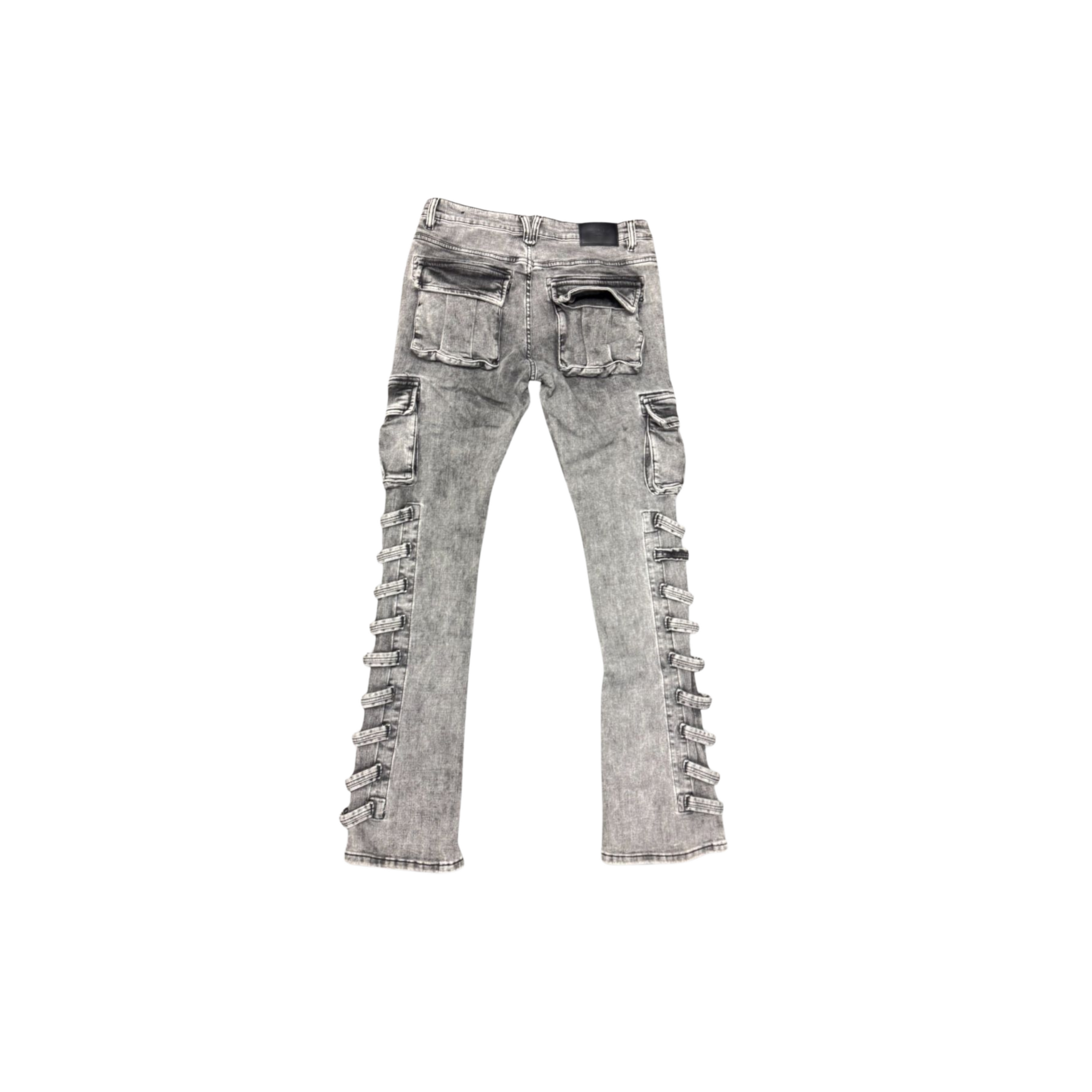 Valabasas "Quantico" Stacked Denim (Light Grey) - VALABASAS