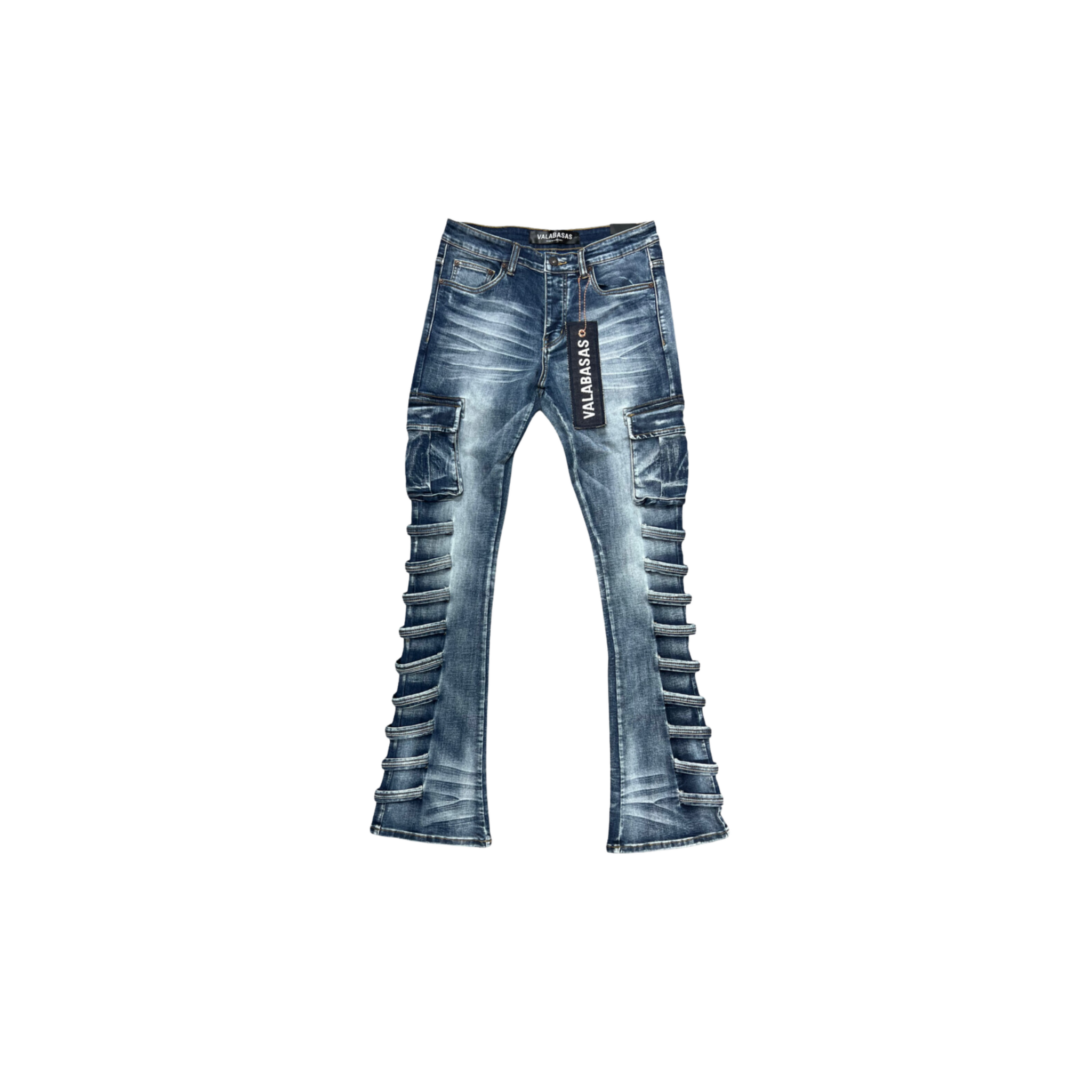Valabasas "Quantico" Stacked Denim (Light Blue) - VALABASAS