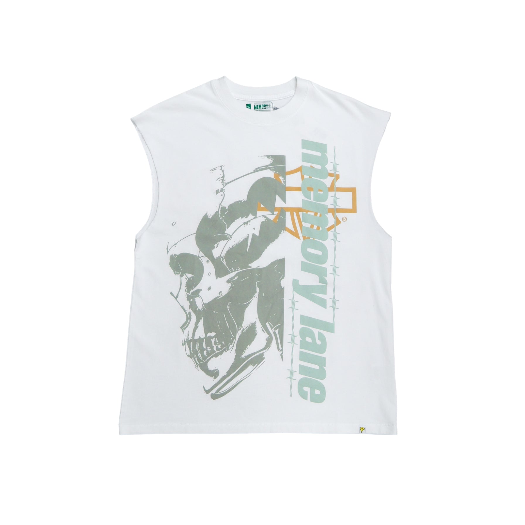 Memory Lane T3 Blitz Sleeveless Tee (Off White) - Memory Lane