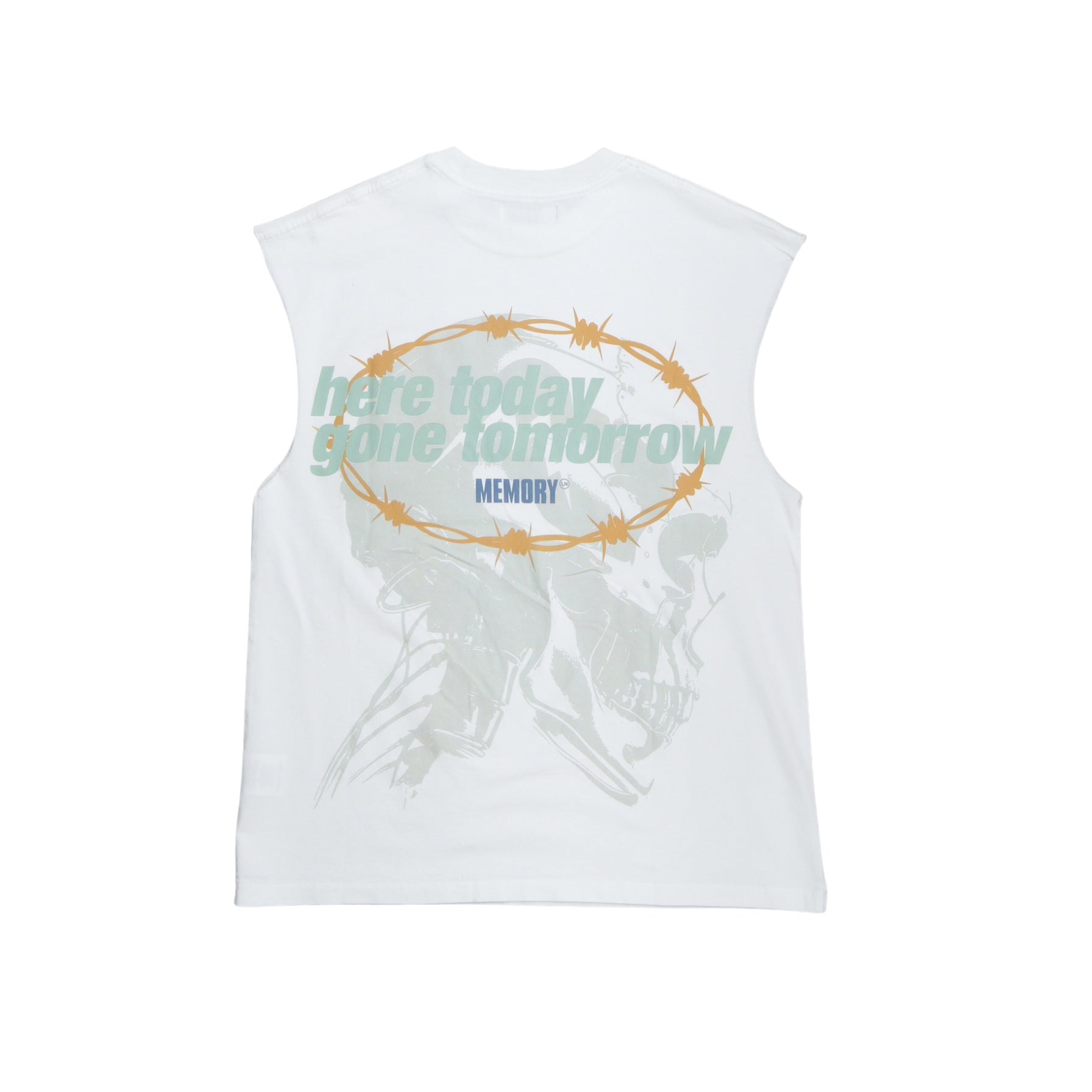 Memory Lane T3 Blitz Sleeveless Tee (Off White) - Memory Lane