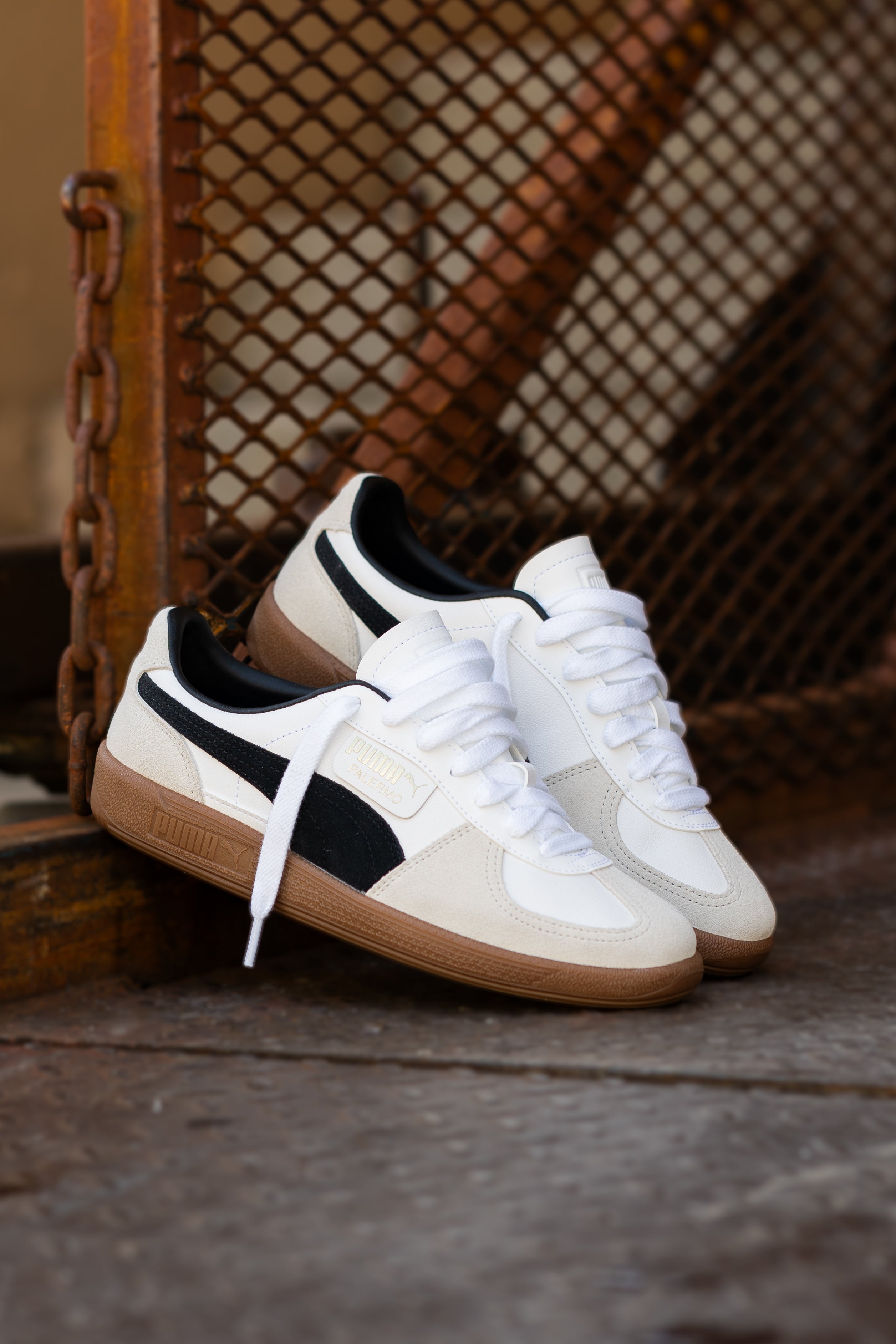 Mens Puma Palermo LTH (White/Black) - Puma