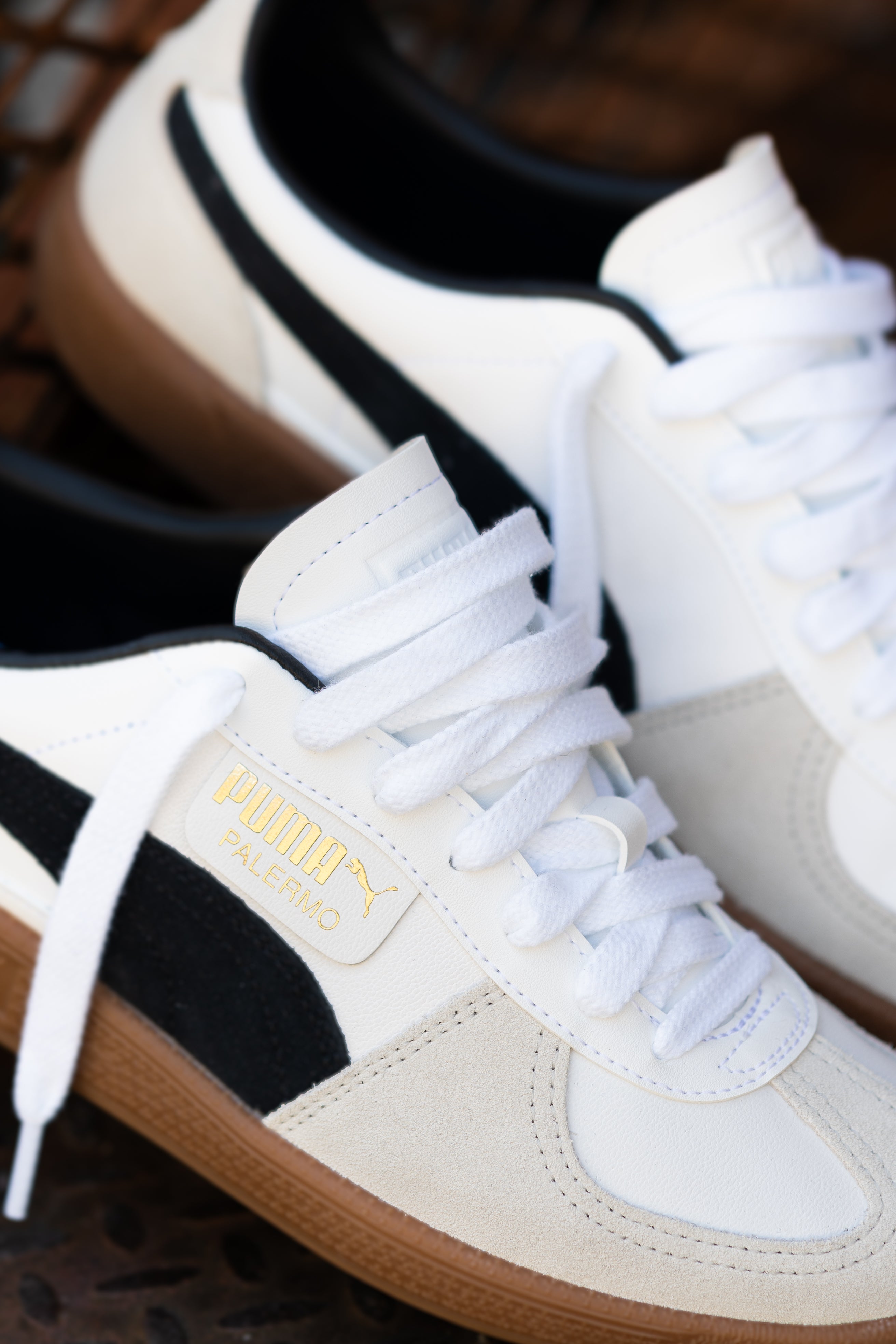 Mens Puma Palermo LTH (White/Black) - Puma