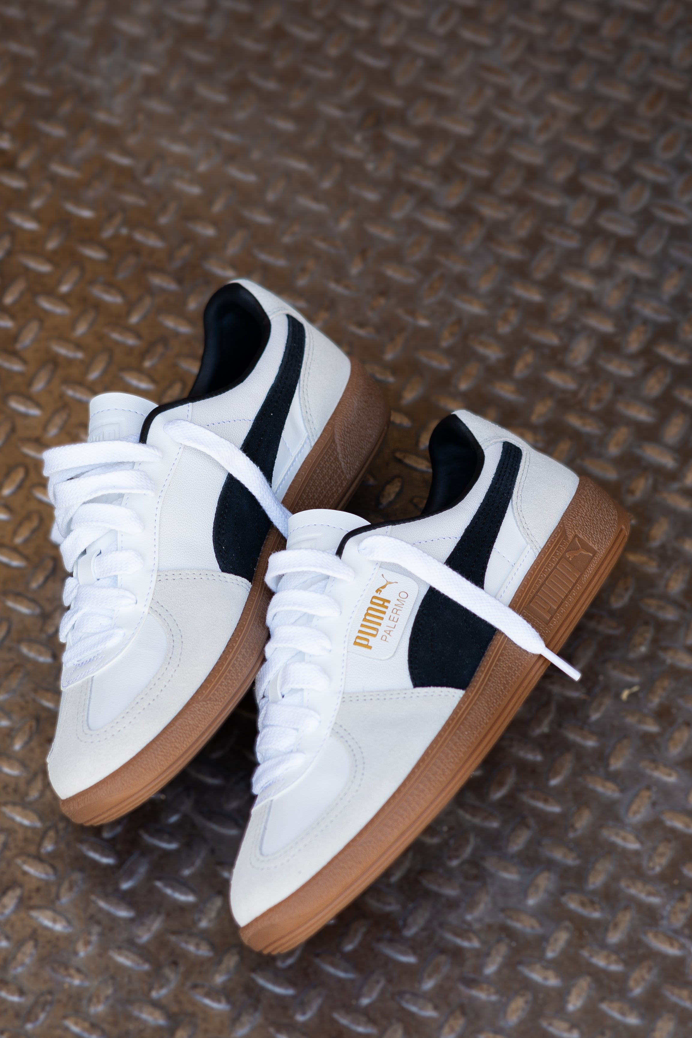 Mens Puma Palermo LTH (White/Black) - Puma