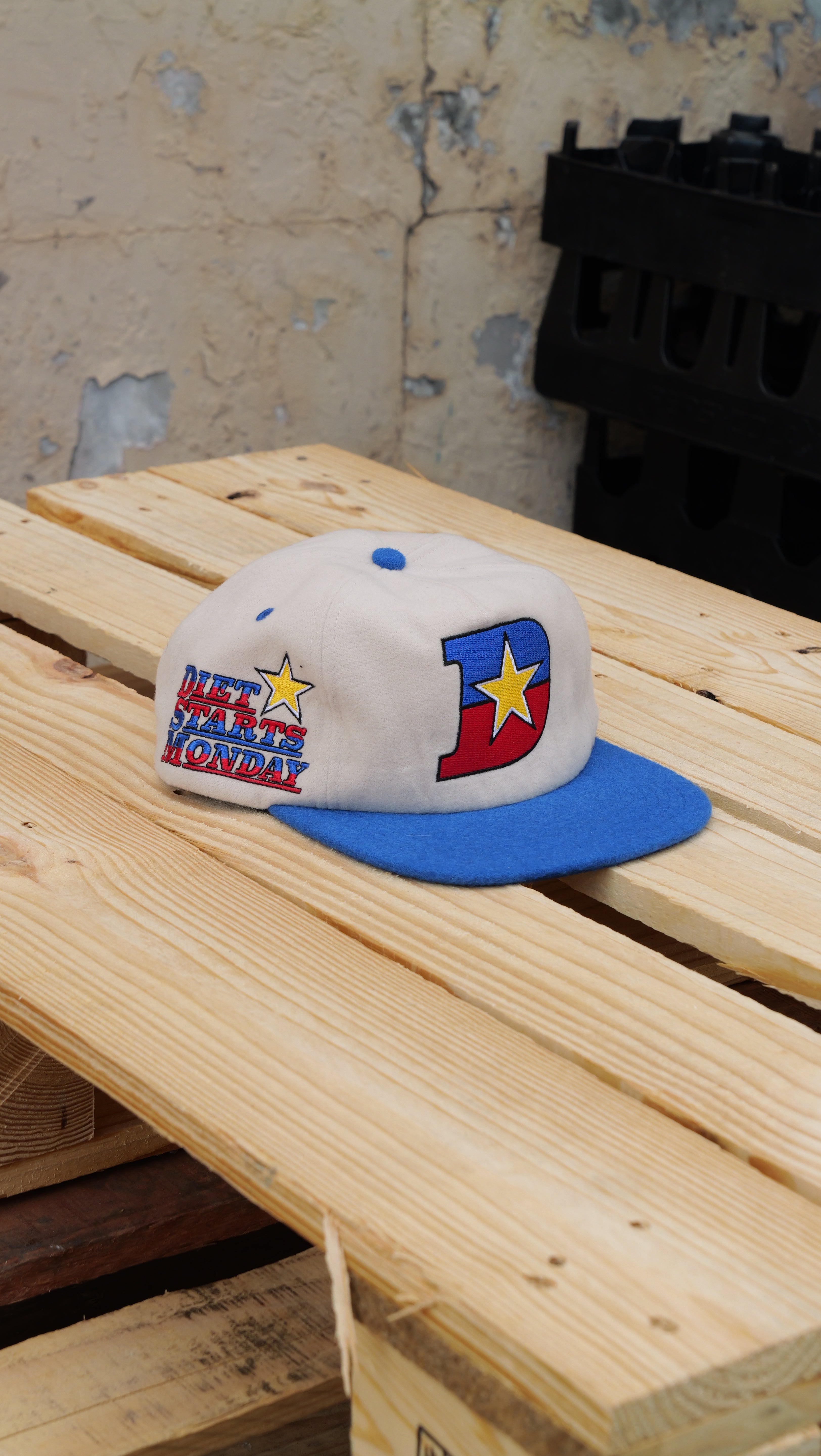 DSM "Supercross" Hat - (Natural/Blue) - Diet Starts Monday