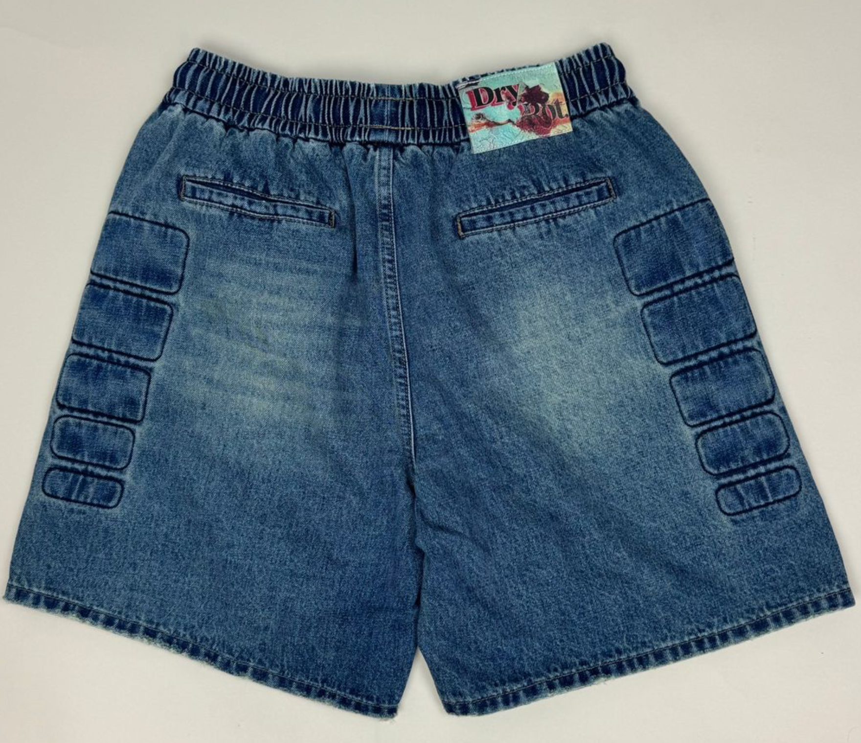 DRY ROT Denim Goods Denim Shorts (Blue) - Dry Rot