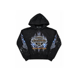 SHIHAI "Chrome Flame" Hoodie (Black) - SHIHAI KASSORO
