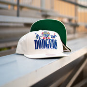 Mitchell N Ness Los Angeles Dodgers Snapback (Vintage White) - Mitchell & Ness