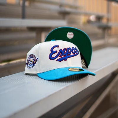 New Era Montreal Expos 25th Anniversary Good Green UV (Off White/Sky) - New Era