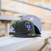 New Era Colorado Rockies 1998 ASG Good Grey UV (Dark Green/Black) - New Era