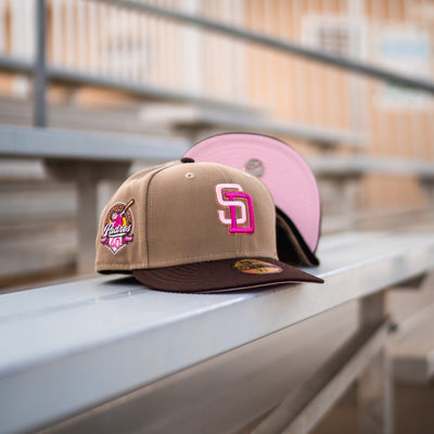 New Era San Diego Padres 40th Anniversary Pink UV (Khaki/Mocha) - New Era