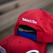 Mitchell N Ness Cincinnati Reds 150th Anniversary Snapback (Red/Royal) - Mitchell & Ness