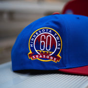 Mitchell N Ness Minnesota Twins 60th Anniversary Snapback (Blue/Red) - Mitchell & Ness