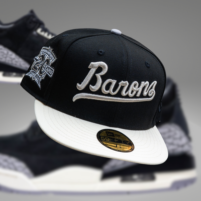 New Era Birmingham Barons 20th Anniversary Grey UV (Black/Off White) - New Era