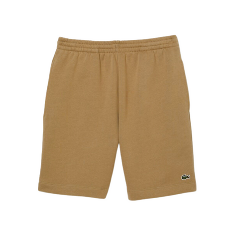 Lacoste Organic Brushed Cotton Fleece Shorts (Brown) - Lacoste