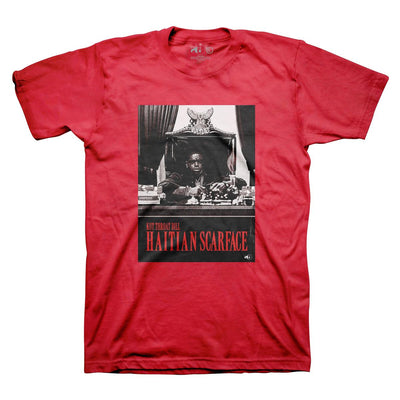 Sniper Gang Haitian Scarface: Office T-shirt (Red) - Sniper Gang Apparel