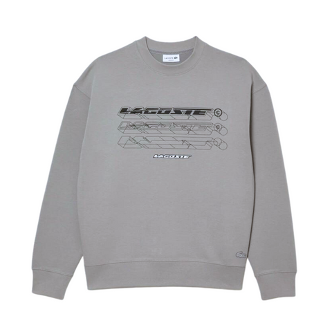 Lacoste Loose Fit Branded Sweatshirt (Grey) - Lacoste