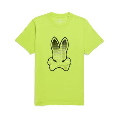 Mens Psycho Bunny Bengal Strype Tee (Lime Granita) - Psycho Bunny