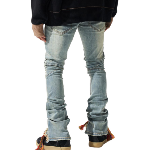Serenede Bronze Stacked Jeans - Serenede