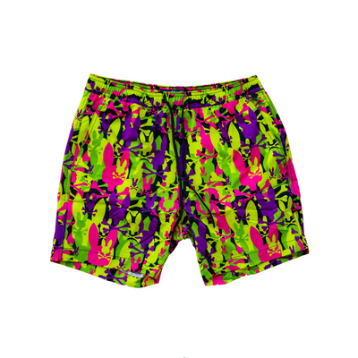 Men's Psycho Bunny Suncoast Swim Trunk (Green Gecko) - Psycho Bunny