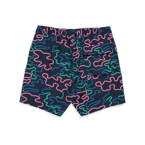 Mens Psycho Bunny Perry Swim Trunk (Navy) - Psycho Bunny