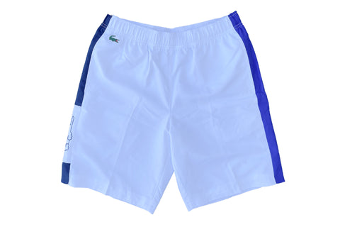 Lacoste SPORT Light Colorblock Shorts (White/Blue) - Lacoste