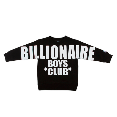 Kids Billionaire Boys Club Coverage Crew (Black) - Billionaire Boys Club