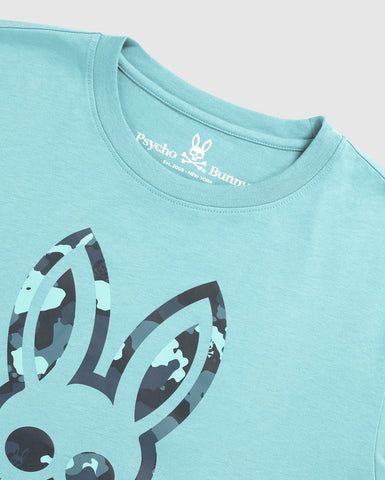 Psycho Bunny Howgate Graphic Tee (Miami Teal) - Psycho Bunny