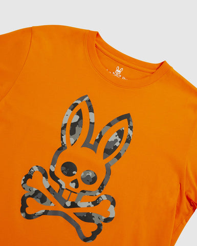 Psycho Bunny Howgate Graphic Tee (Tangelo) - Psycho Bunny