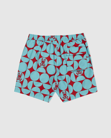 Psycho Bunny Bennett Swim Shorts (Neon Aqua) - Psycho Bunny