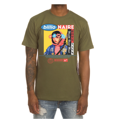 Billionaire Boys Club Cyberpunk Tee (Olive Drab) - Billionaire Boys Club