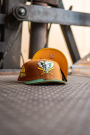 New Era Oakland Athletics 40th Anniversary Yellow UV (Peanut/Forest) - New Era
