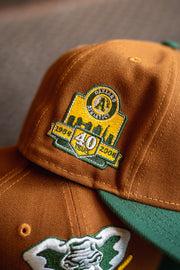 New Era Oakland Athletics 40th Anniversary Yellow UV (Peanut/Forest) - New Era